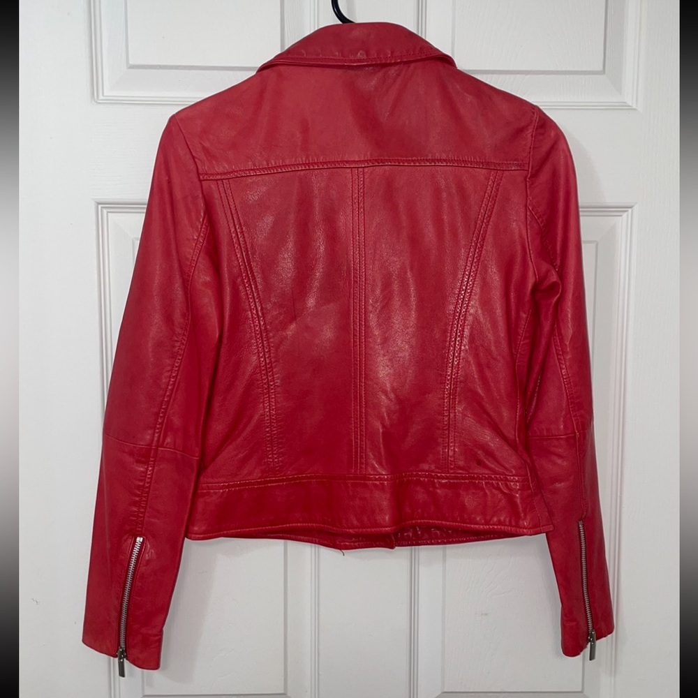 Mango Leather Jacket - image 2